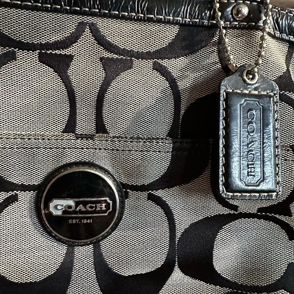 Coach Diaper Bag Tote- Black - Picture 2 of 4